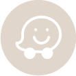 Logo white Waze